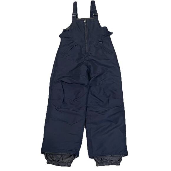 Cherokee Snow Bibs Youth Medium 8/10 Black Overalls Winter Ski Pants Sledding - Picture 1 of 5
